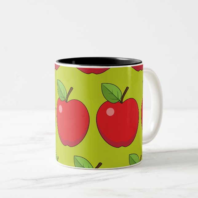Red Apple Zweifarbige Tasse (VorderseiteRechts)