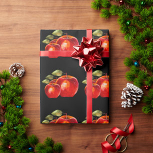 Red Apple's Black Geschenkpapier