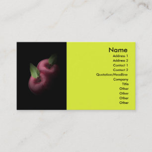 Red Apples Business Card Visitenkarte