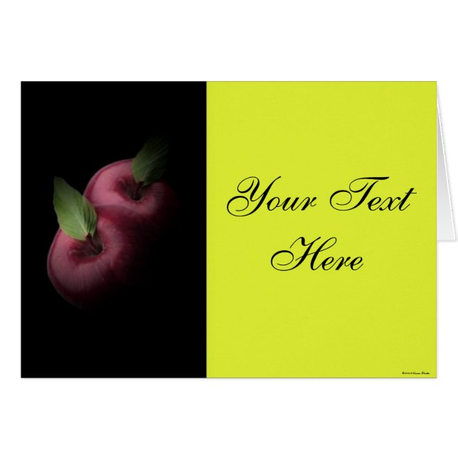 Red Apples Card (Vorderseite (Horizontal))