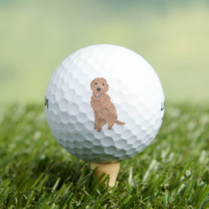 Red Apricot Golden Doodle Golfball