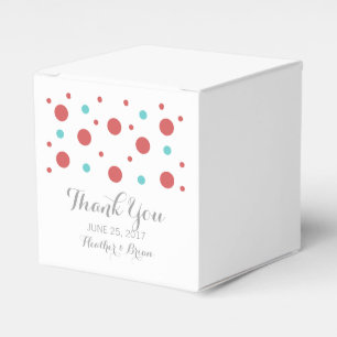 Red Aquamarin Confetti Gastgeschenk Hochzeit Boxes Geschenkschachtel