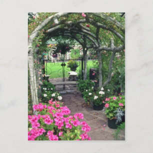 Red Arch and Blume, Victoria, British Columbia, Postkarte