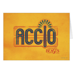 Red Art Deco ACCIO™ Spell Graphic