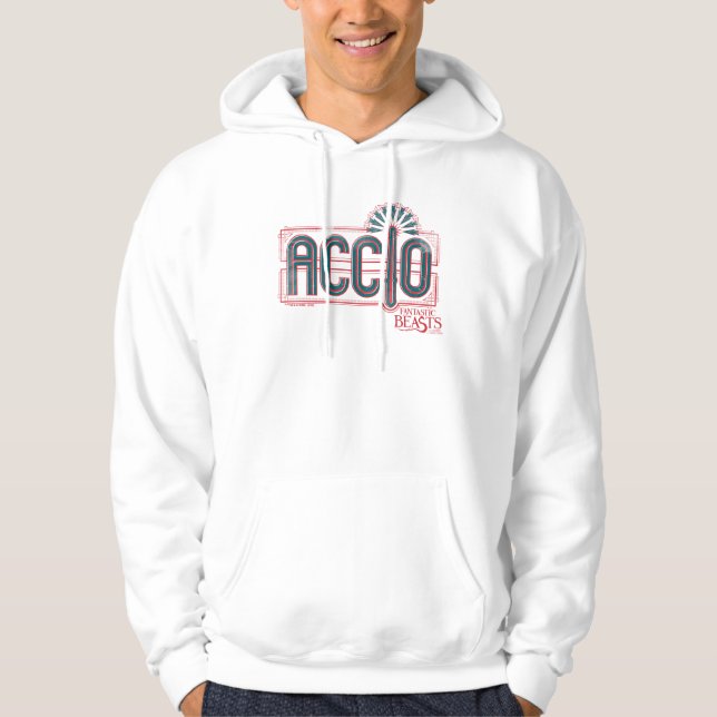 Red Art Deco ACCIO™ Spell Graphic Hoodie (Vorderseite)