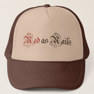 Red as Rails Unisex Fashion Hat Truckerkappe