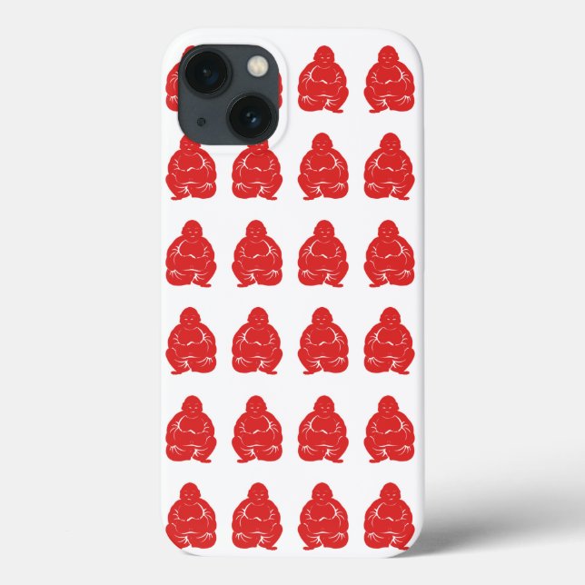 Red Asian Moods Buddah Boys Case-Mate iPhone Hülle (Rückseite)