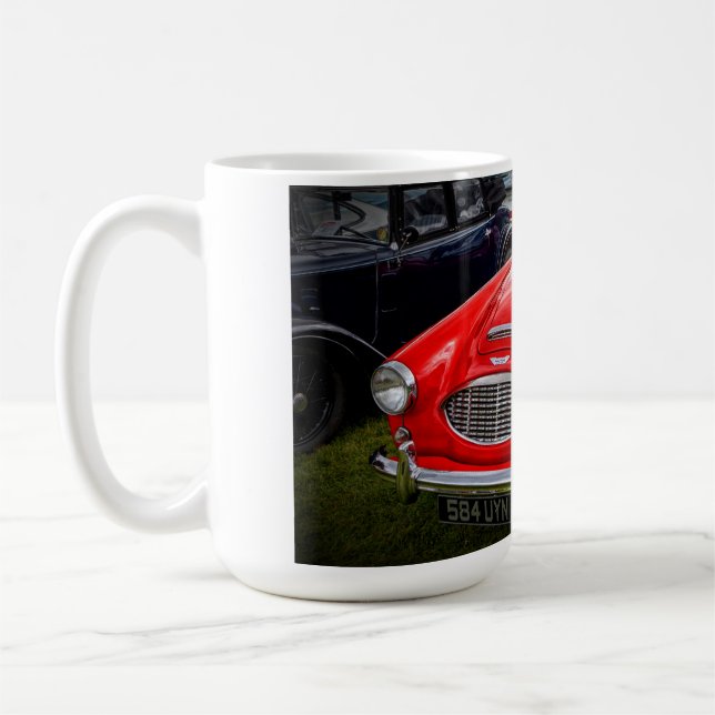 Red Austin Healey 3000 Klassiker Kaffeetasse (Links)