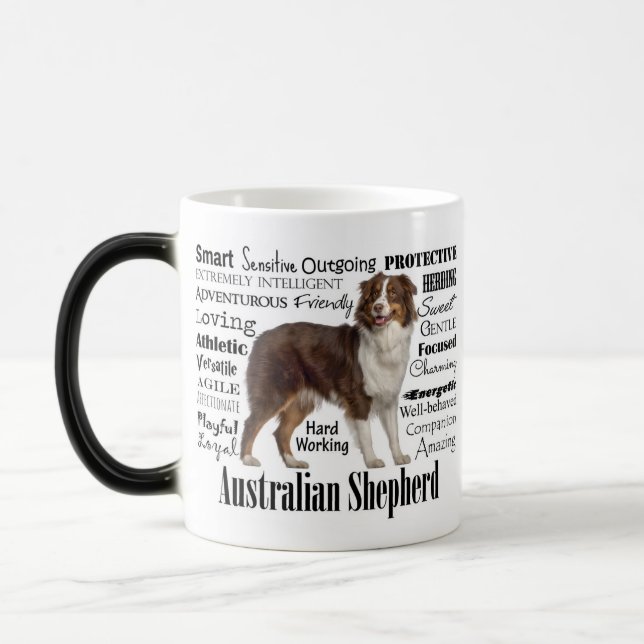 Red Australian Shepherd Traits Verwandlungstasse (Links)