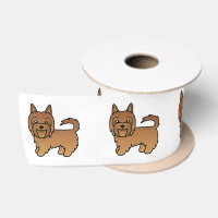 Red Australian Terrier Niedlich Cartoon Dog