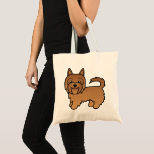 Red Australian Terrier Niedlich Cartoon Dog Tragetasche