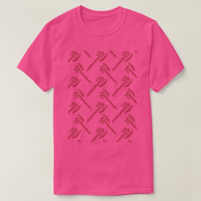 Red Ax Pattern Classic TShirt (Design vorne)