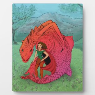 Red Baby Dragon Fotoplatte