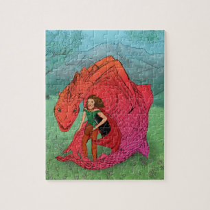 Red Baby Dragon Puzzle