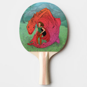 Red Baby Dragon Tischtennis Schläger