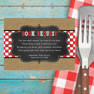 Red Baby Q, GRILLEN Baby Showcard Begleitkarte