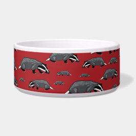 Red Badger Cartoon Dog Bowl Napf