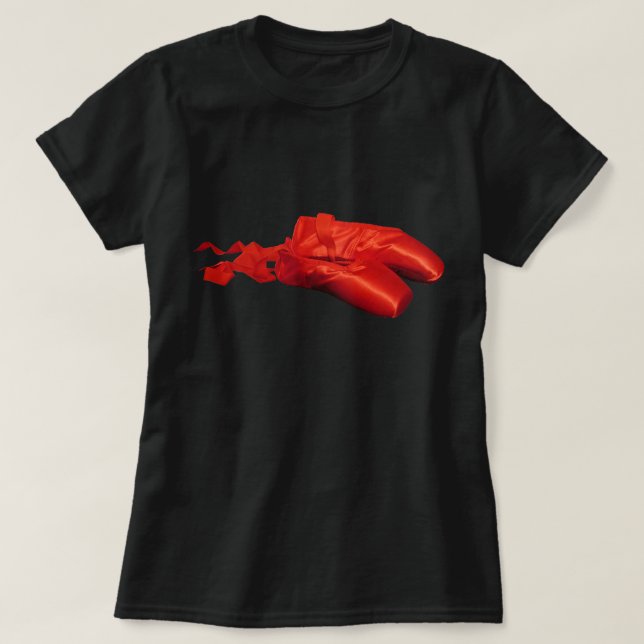 Red Ballet Shoes T-Shirt (Design vorne)