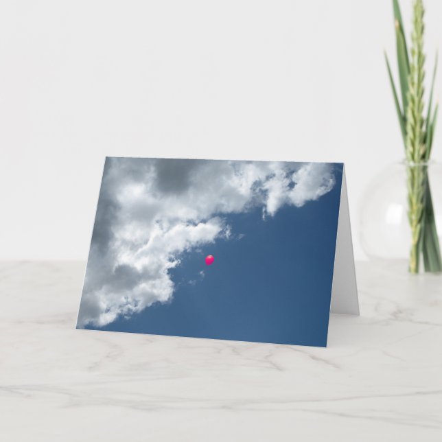 Red Balloon Karte (Vorderseite)