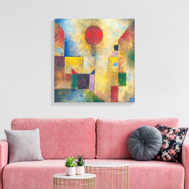 Red Balloon | Paul Klee | Leinwanddruck (Insitu (Wohnzimmer))