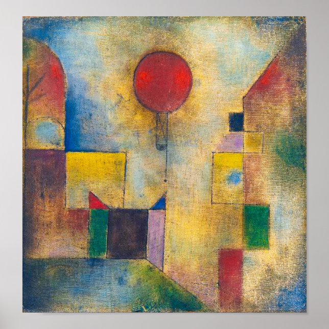 Red Balloon | Paul Klee | Poster (Vorne)