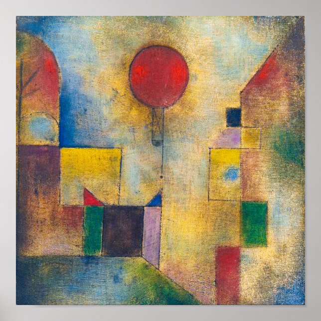 Red Balloon | Paul Klee | Poster (Vorne)