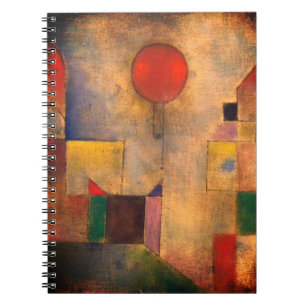 Red Balloon von Paul Klee Notizblock