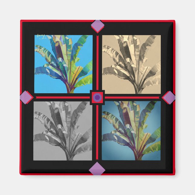 ''Red Banana time four by Bruce Tunis' Magnet (Vorne)