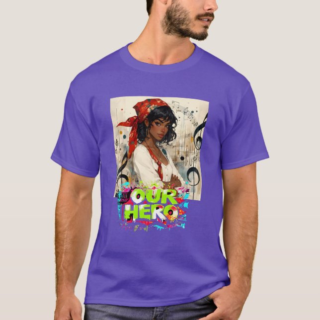 Red Bandana Girl Music Concert Our Hero T-Shirt (Vorderseite)