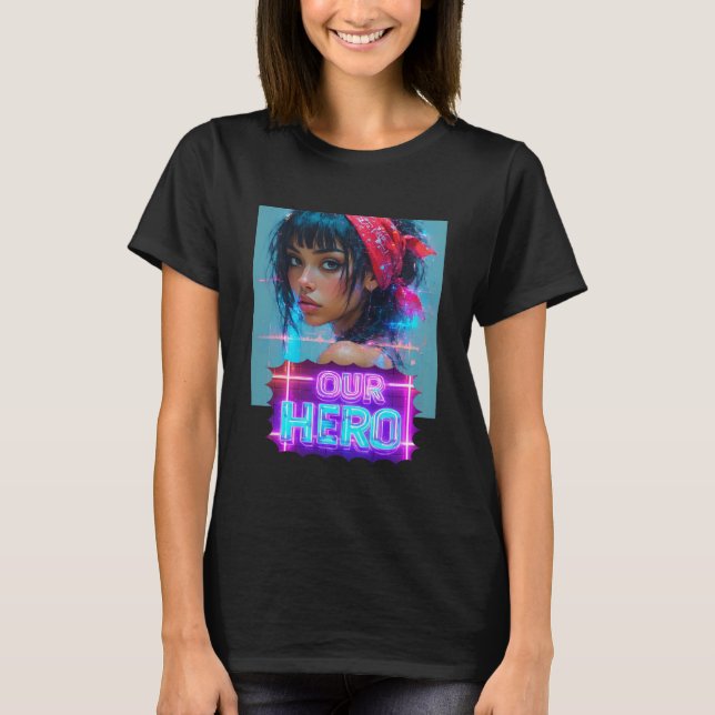 Red Bandana Girl Our Hero Music Concert T-Shirt (Vorderseite)