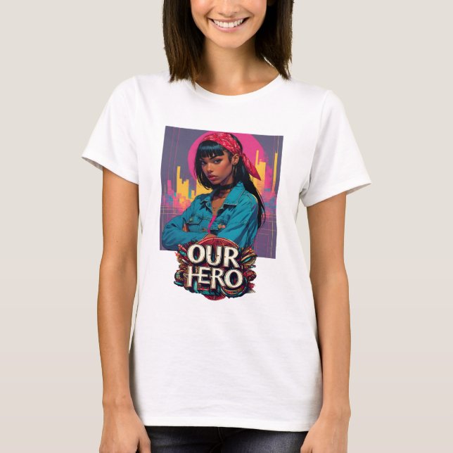 Red Bandana Girl Our Hero Music Concert T-Shirt (Vorderseite)