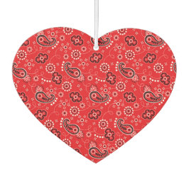 Red Bandana Heart Car Geschenk Spaß Air Freshener Autolufterfrischer