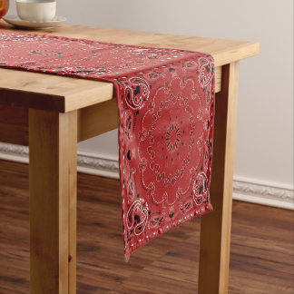 Red Bandana Kurz Table Runner Kurzer Tischläufer