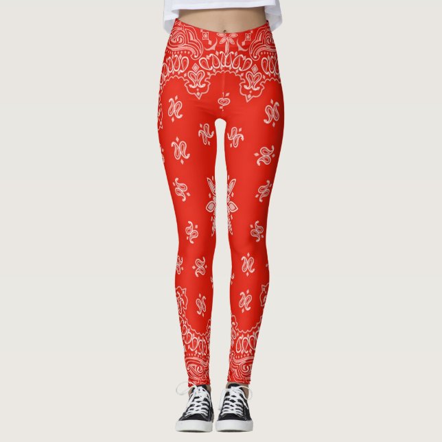 Red Bandana Leggings (Vorderseite)
