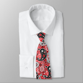 Red Bandana Paisley Eleganter Western Krawatte