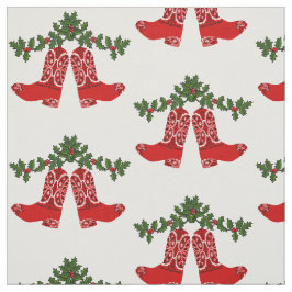 Red Bandana Print Cowboy Stiefel mit Garland Stoff