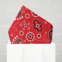Red Bandana Zwei Tone gelb Weiß Rustikal Moderne