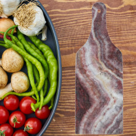 Red Banded Agate Pattern Schneidebrett