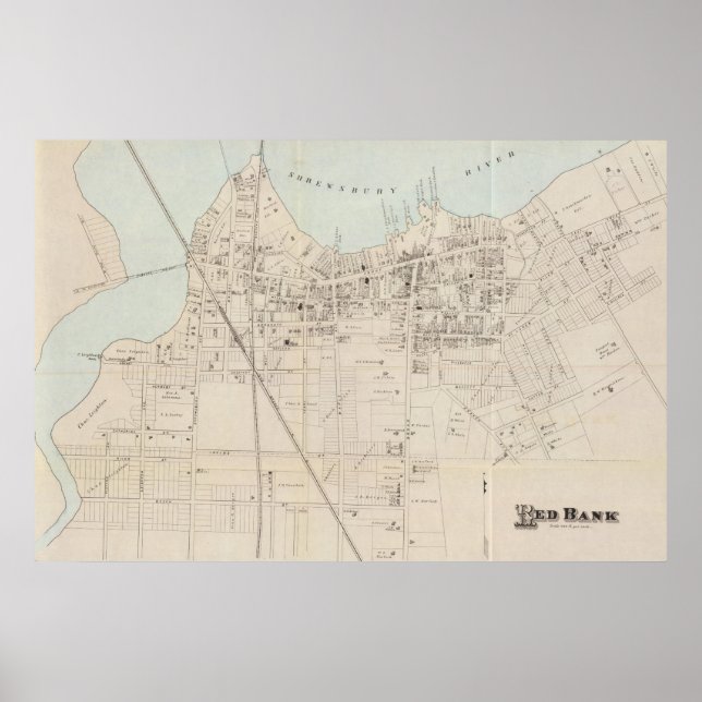 Red Bank, Ner Jersey Poster (Vorne)