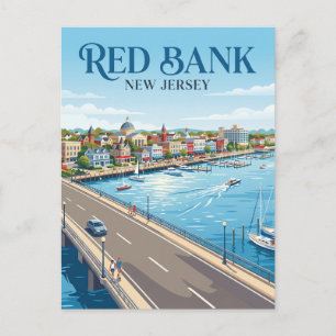 Red Bank New Jersey Postkarte