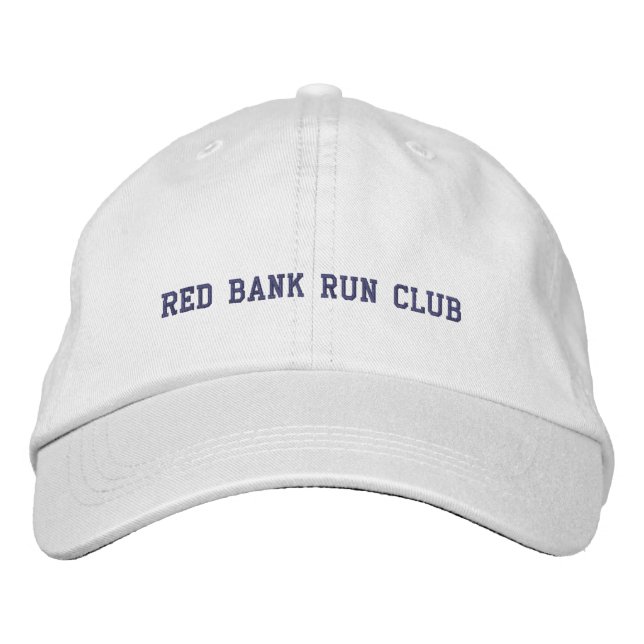 Red Bank Run Club Baseball Hat Bestickte Baseballkappe (Vorderseite)
