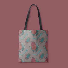 Red Banksia Watercolor - Australian Native Blume