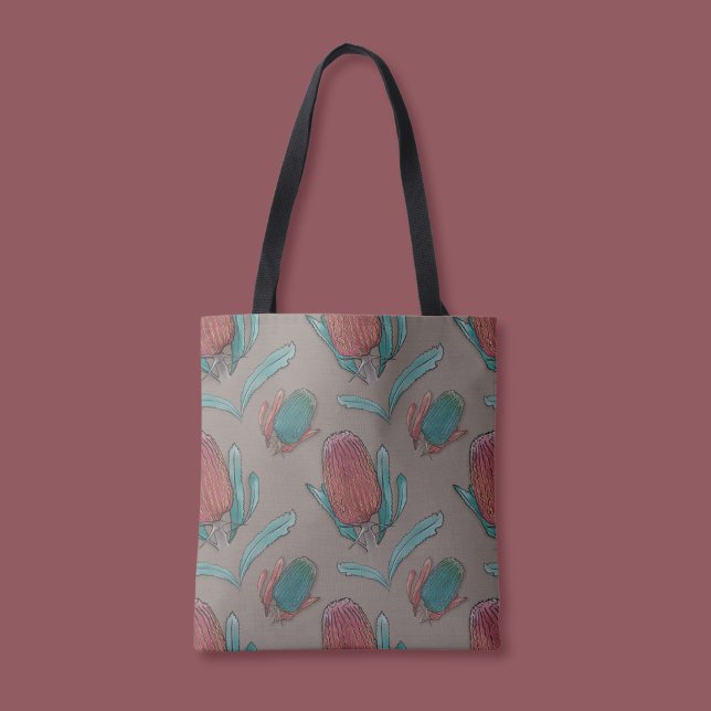 Red Banksia Watercolor - Australian Native Blume (Von Creator hochgeladen)