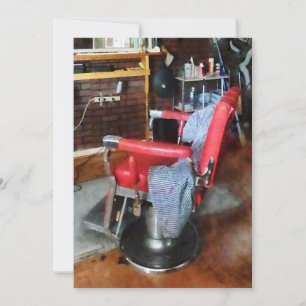 Red Barber Chair