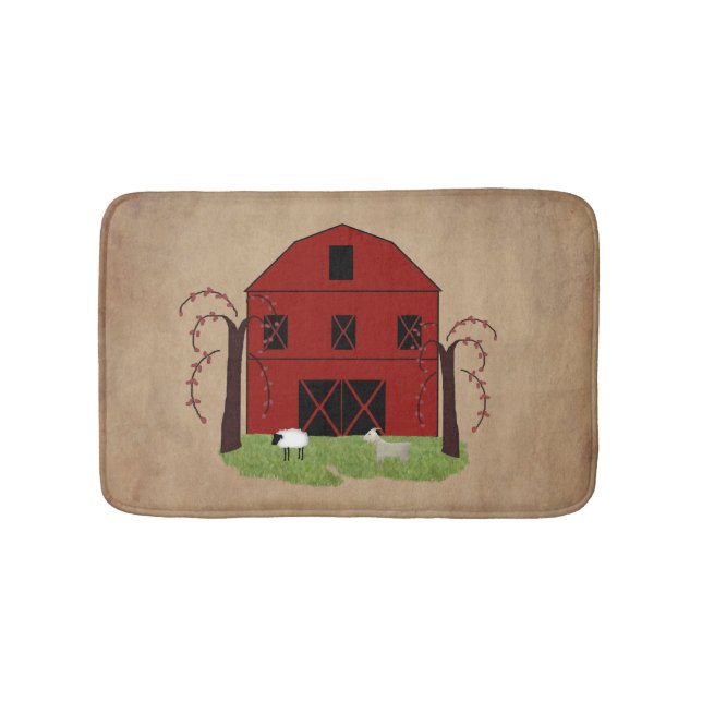 Red Barn Bath Mat Badematte (Vorderseite)