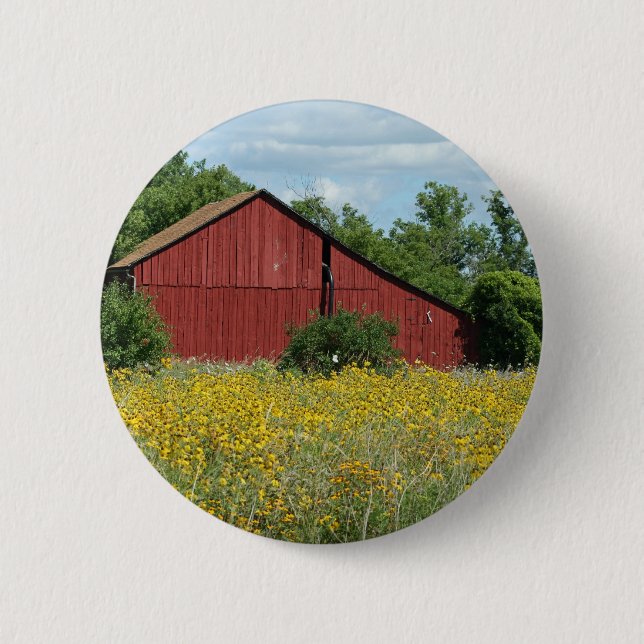 Red Barn Button (Vorderseite)