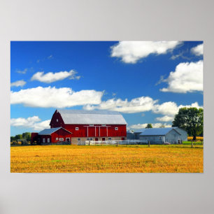 Red Barn Poster