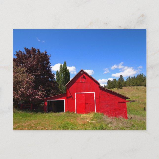 Red Barn Postkarte (Vorderseite)