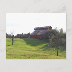 Red Barn Postkarte