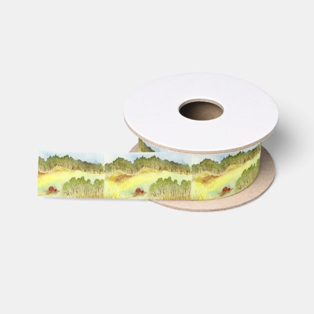 Red Barn Satinband (Spule)
